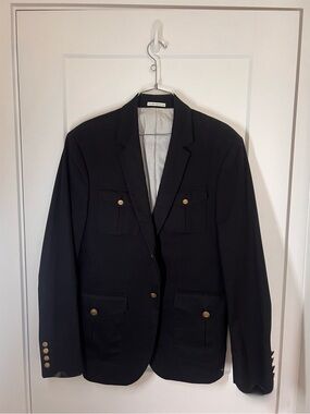 Club Monaco Vintage Early Y2K Navy Marine Sports Jacket Blazer